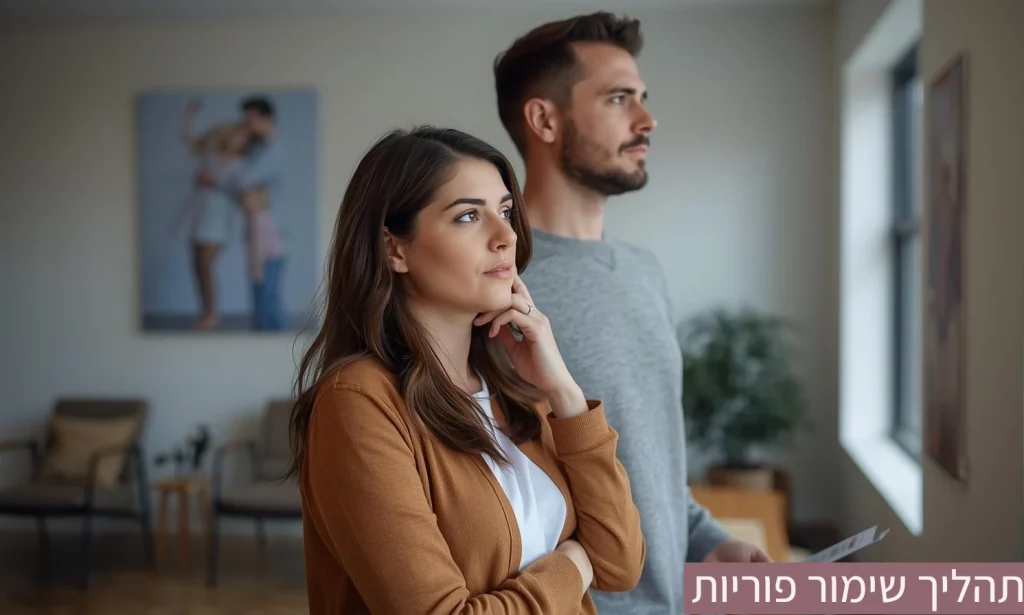 בני זוג מגיעים למרפאת פוריות להעריך את תהליך שימור פוריות